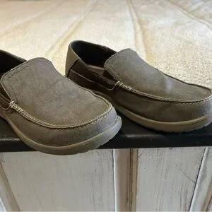 CROCS | Shoes | Crocs Brown Loafers Slipons With Flexible  display picture 1
